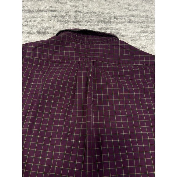 Polo Ralph Lauren Shirt Mens Large Long Sleeve Button Up Purple Check - Picture 9 of 11